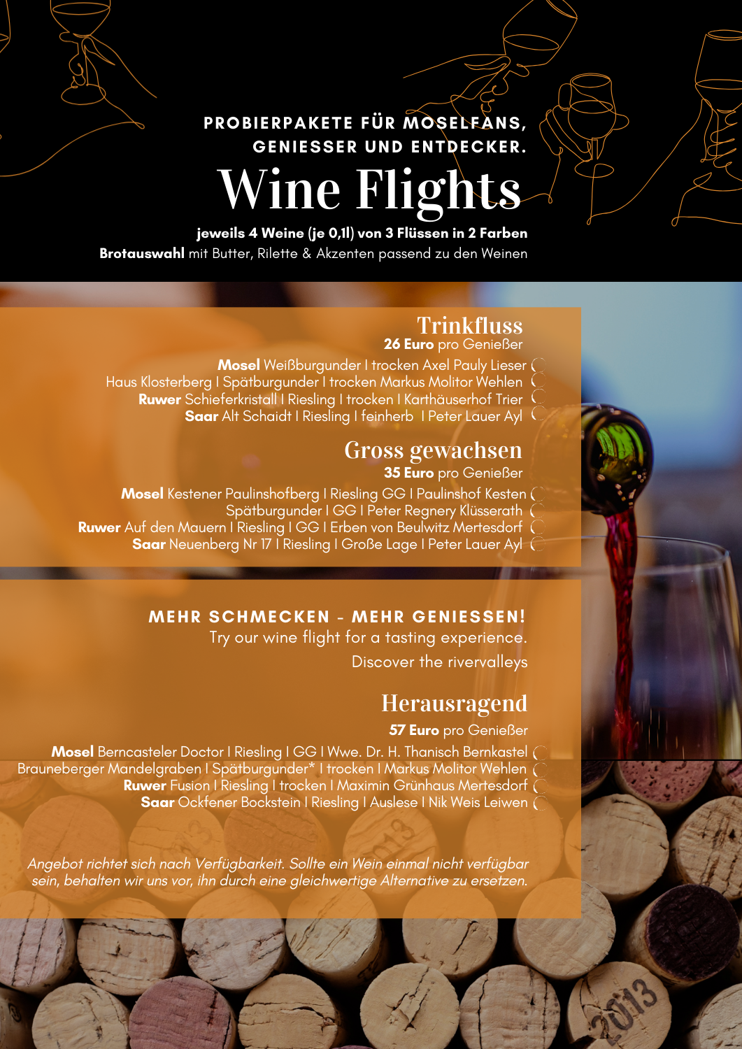 Restaurant Kloster Pfalzel WEINPROBE I WEINVERKAUF Restaurant Kloster Pfalzel WEINPROBE I WEINVERKAUF