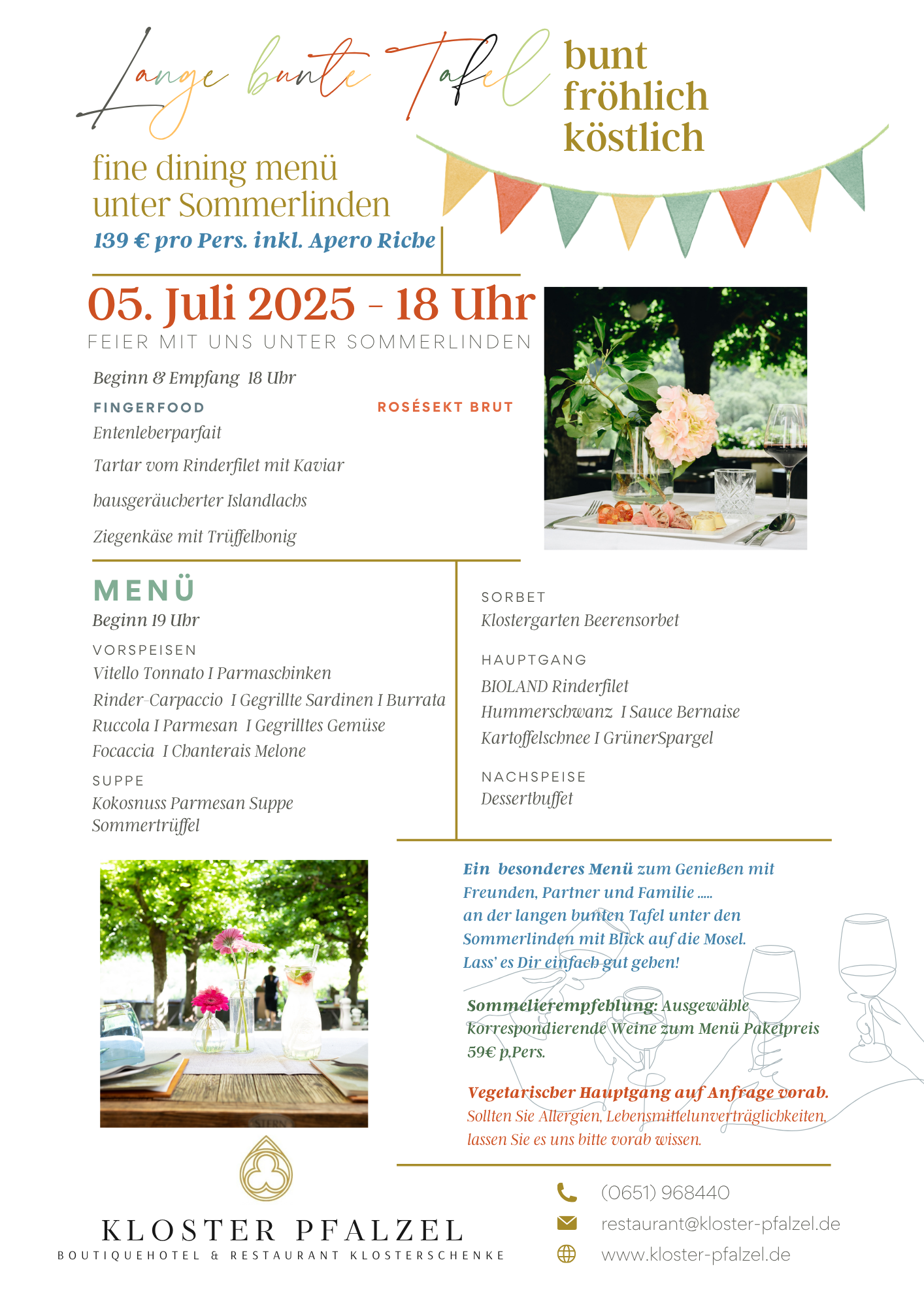 LANGE BUNTE TAFEL  05. JULI  18 UHR