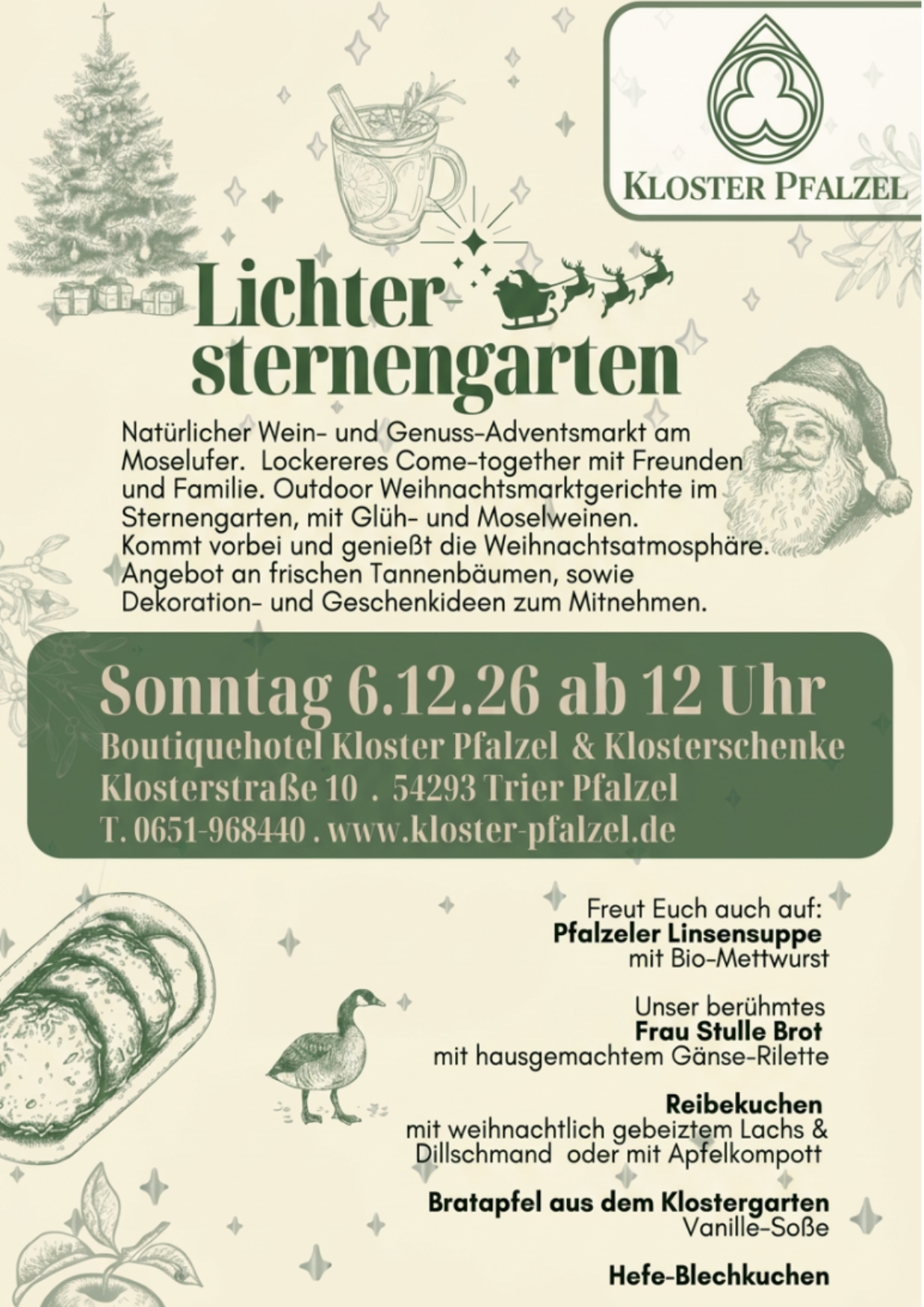 Sonntag 6. Dezember 2026 Wein-und Genussmarkt Sonntag 6. Dezember 2026 Wein-und Genussmarkt