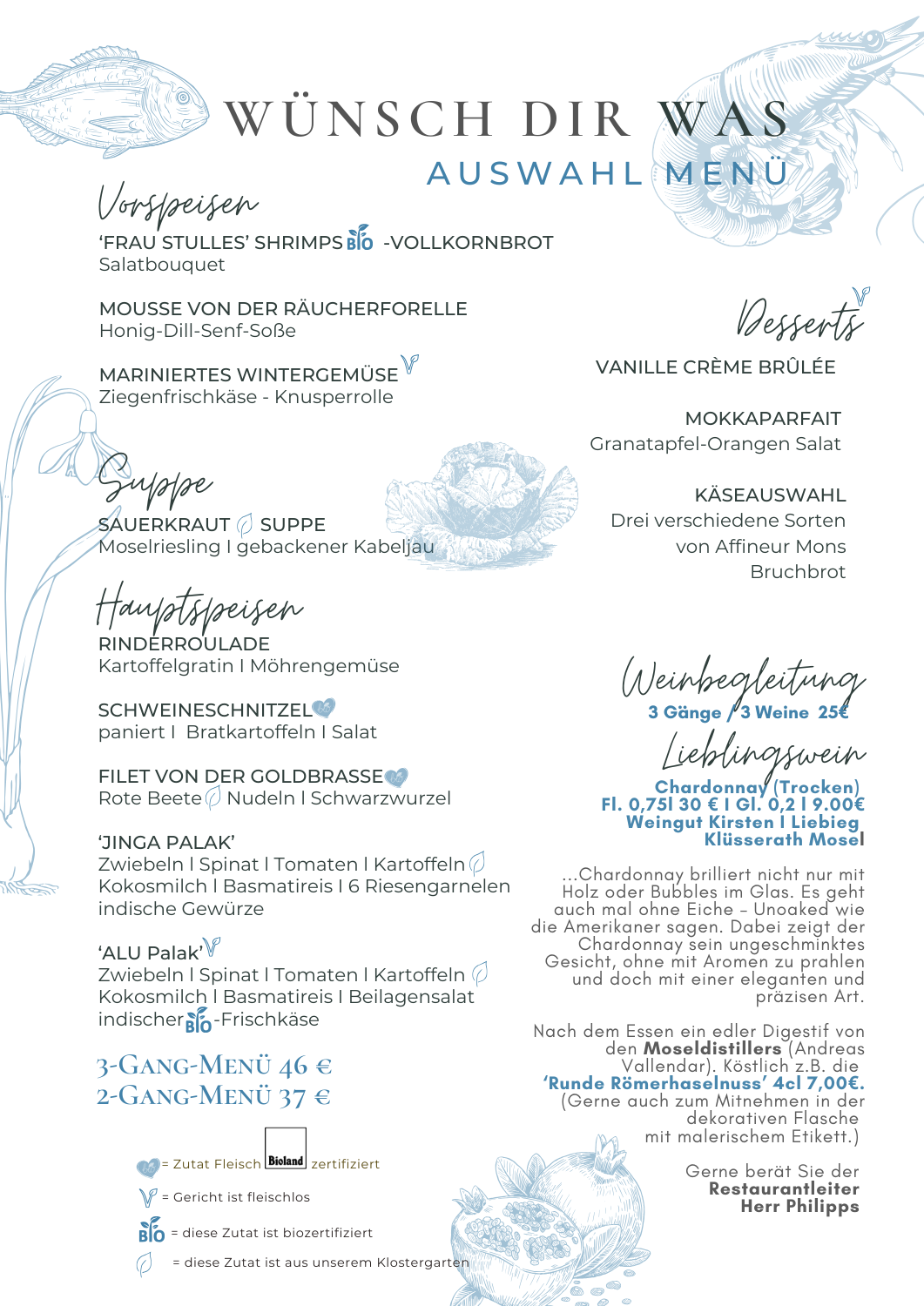 Saisonempfehlung /Gruppenkarte (7 bis 12 Personen) ab 13.2.26